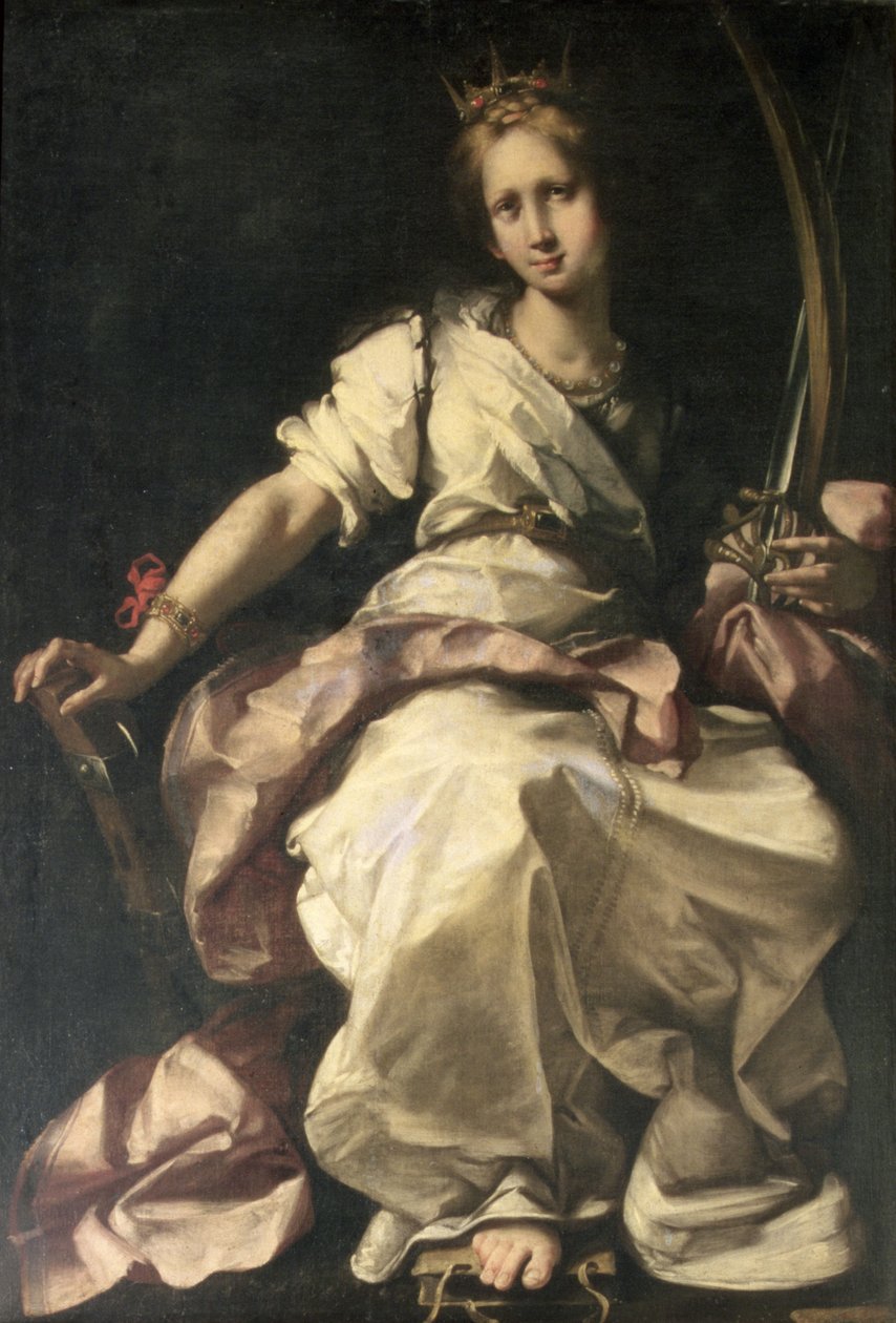 Svatá Kateřina Alexandrijská od Bernardo Strozzi
