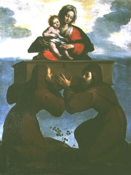Zjevení Madony Odigitrie od Bernardo Strozzi