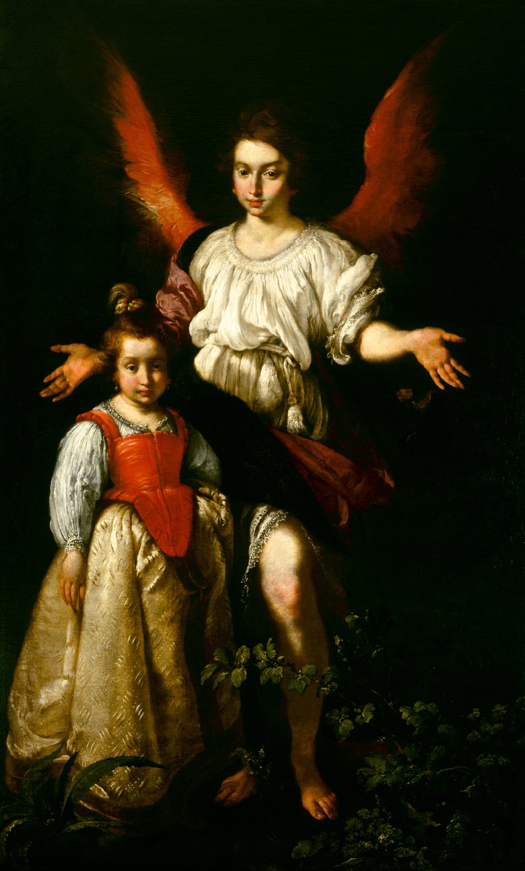 Anděl strážný, kolem roku 1630 od Bernardo Strozzi