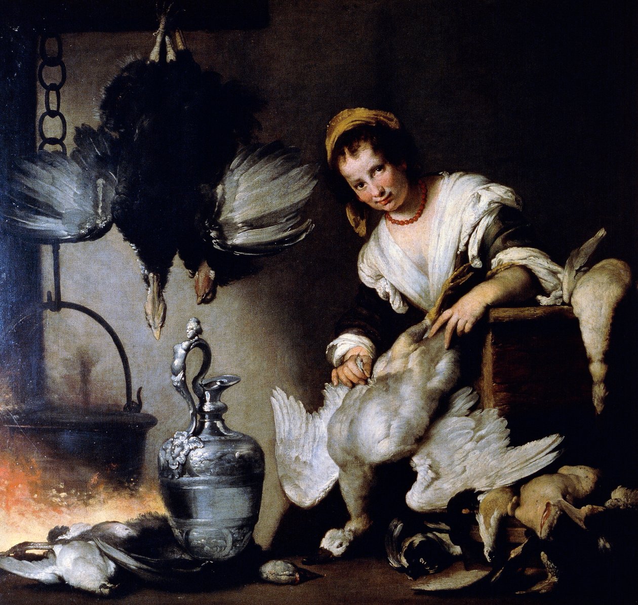 Kuchař, cca 1625, od Bernarda Strozziho (1581-1644), olej na plátně. od Bernardo Strozzi