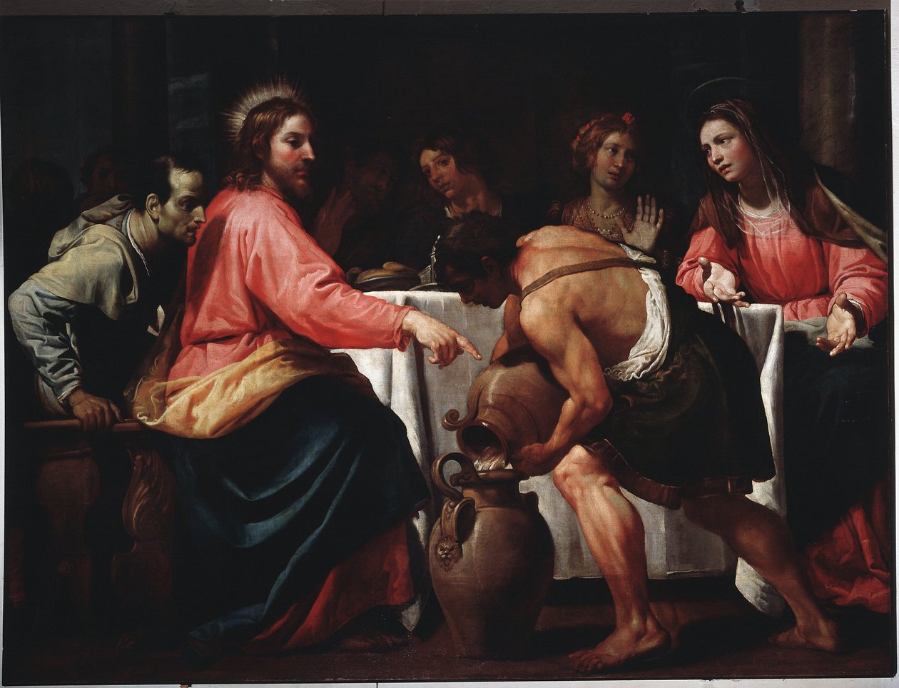Svatba v Káně (olej na plátně od Bernardo Strozzi
