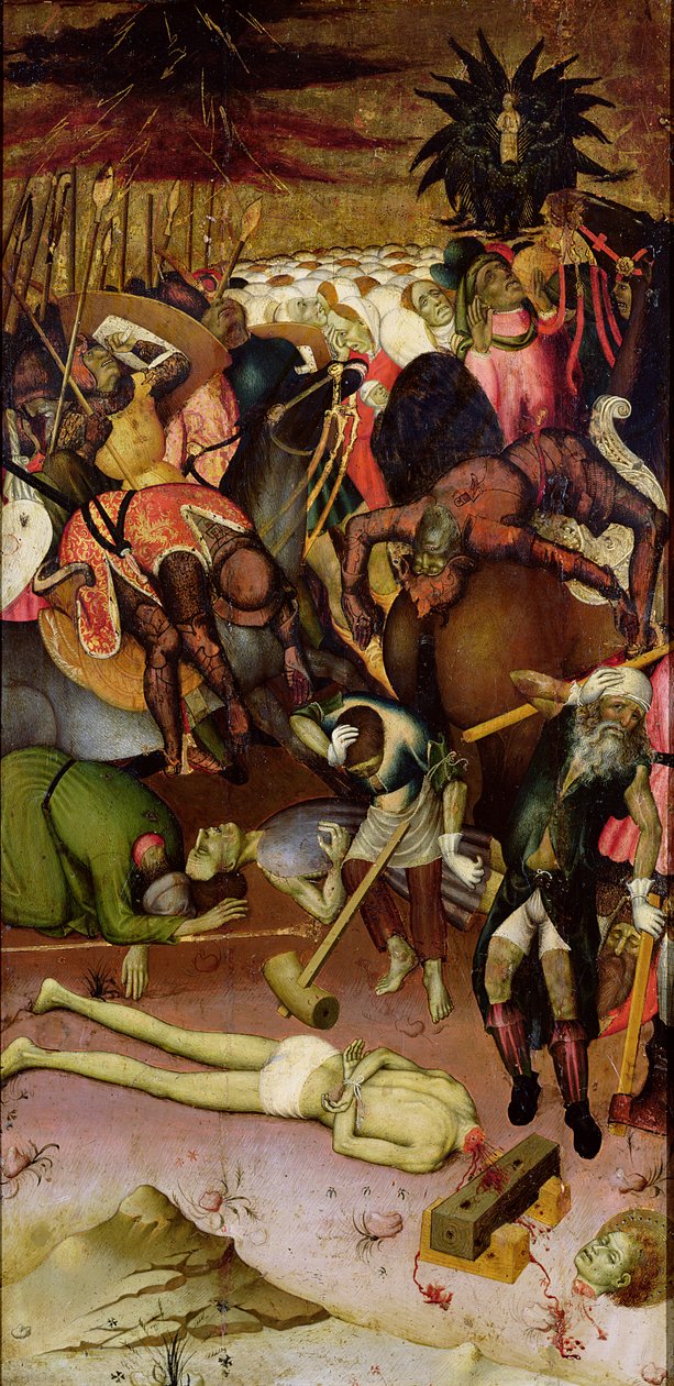 Dekapitace sv. Jiří, panel z oltářního obrazu, kolem roku 1435 od Bernat Martorelli