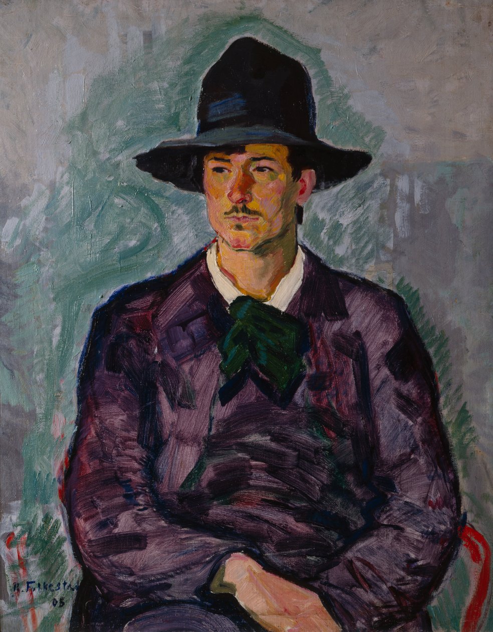 Malíř Theodor Laurey od Bernhard Dorotheus Folkestad
