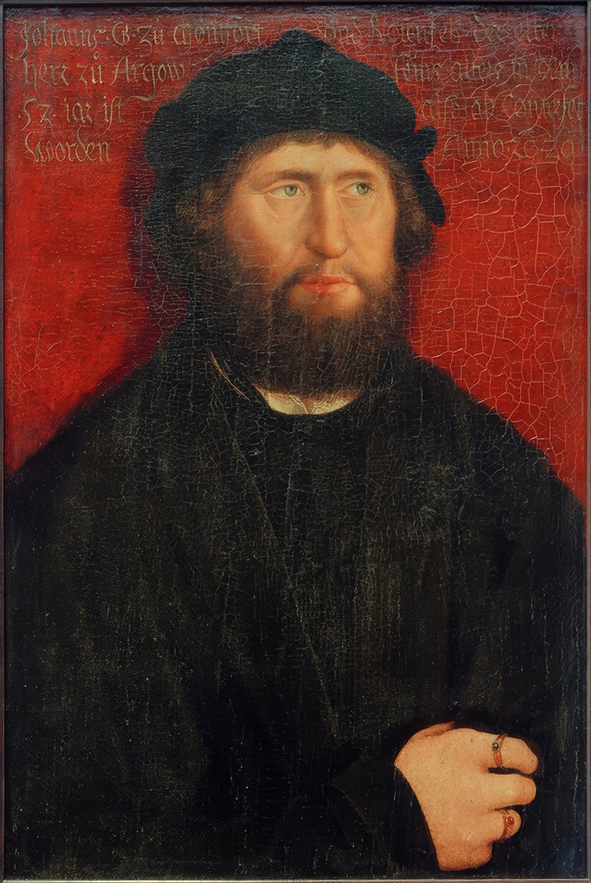 Portrét Jana I. hraběte z Montfort-Rothenfels od Bernhard Strigel