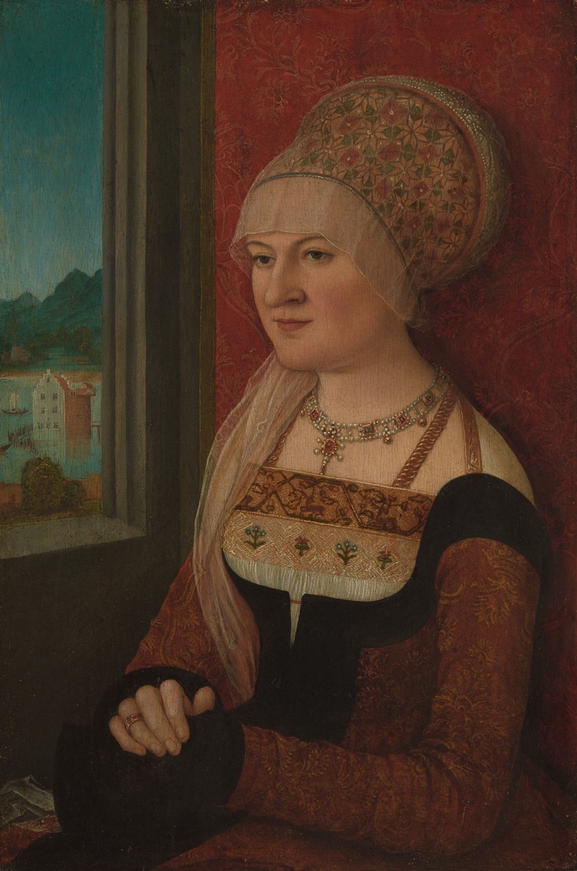 Portrét ženy, asi 1510-15 (olej na lípě) od Bernhard Strigel
