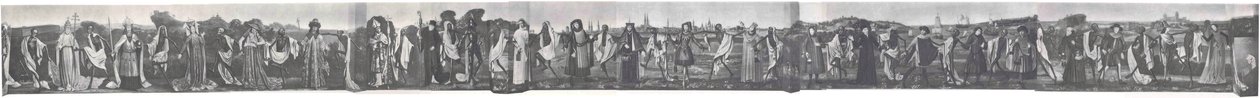 Lübecks Danse Macabre před válkou fotografie, 1463 od Bernt Notke