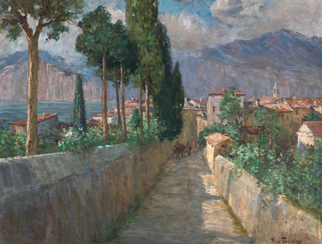 Uličky v Malcesine od Berta von Tarnóczy Sprinzenberg
