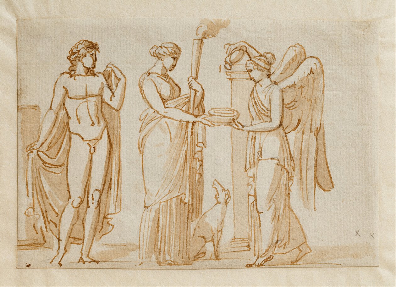 Bacchus, Diana a vítězství od Bertel Thorvaldsen