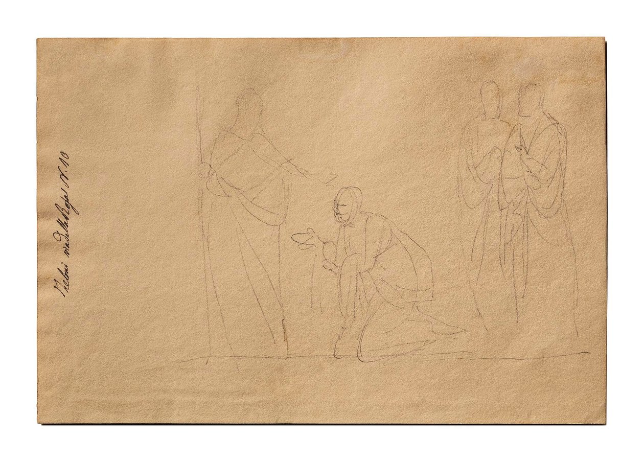 Christus und die kanaanäische Frau od Bertel Thorvaldsen