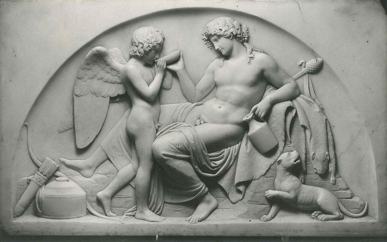 Amor pije z Bakchova poháru od Bertel Thorvaldsen