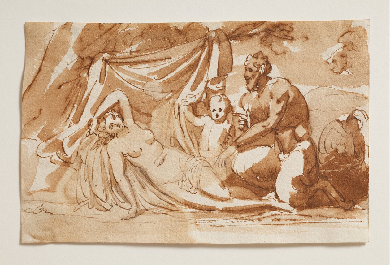 Jupiter jako satyr a Antiopa od Bertel Thorvaldsen