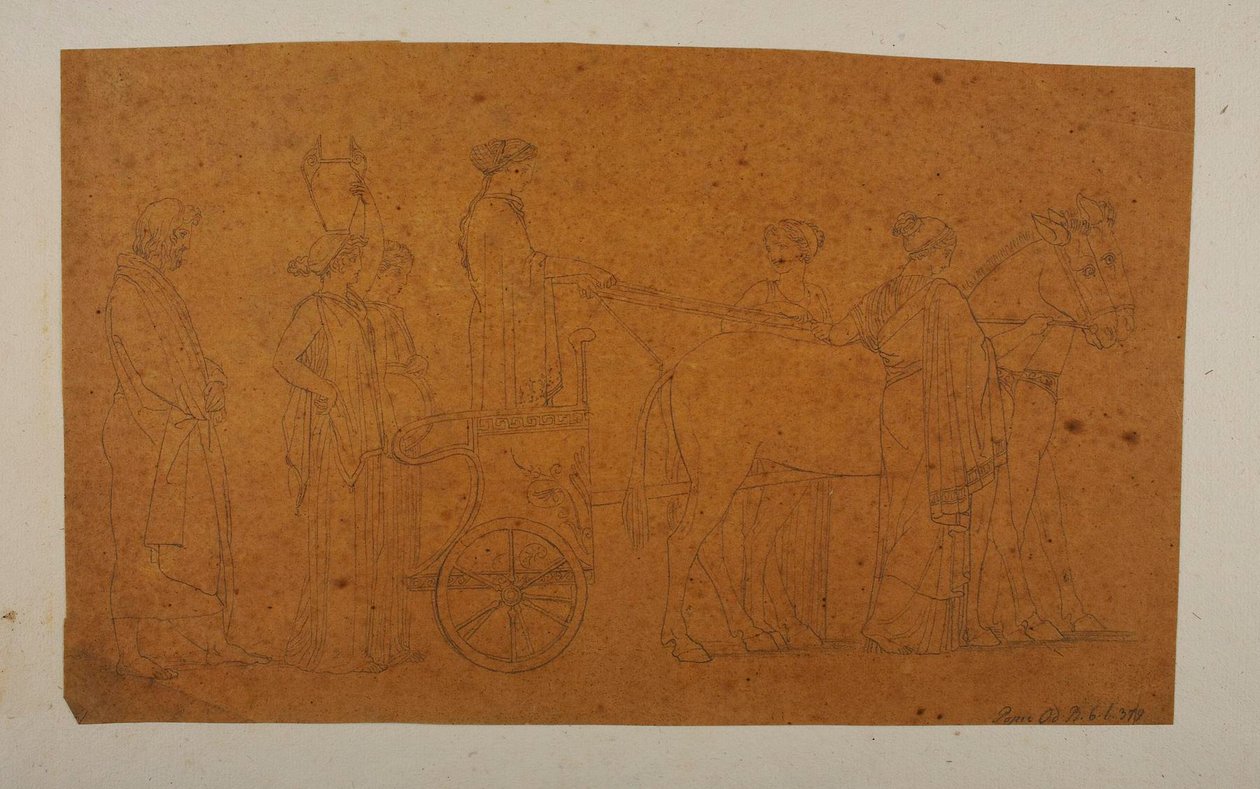 Odysseus folgt Nausikaa und den Ehrendamen od Bertel Thorvaldsen