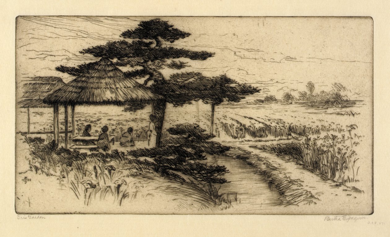 Irisová zahrada od Bertha E. Jaques
