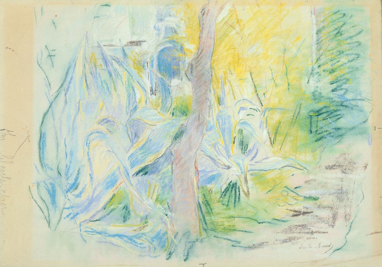 Aloe ve Villa Ratti, 1889 (pastel na papíře) od Berthe Morisot