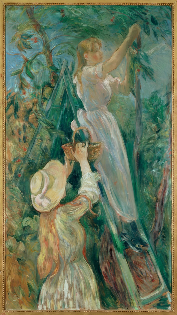 Sběrači třešní od Berthe Morisot