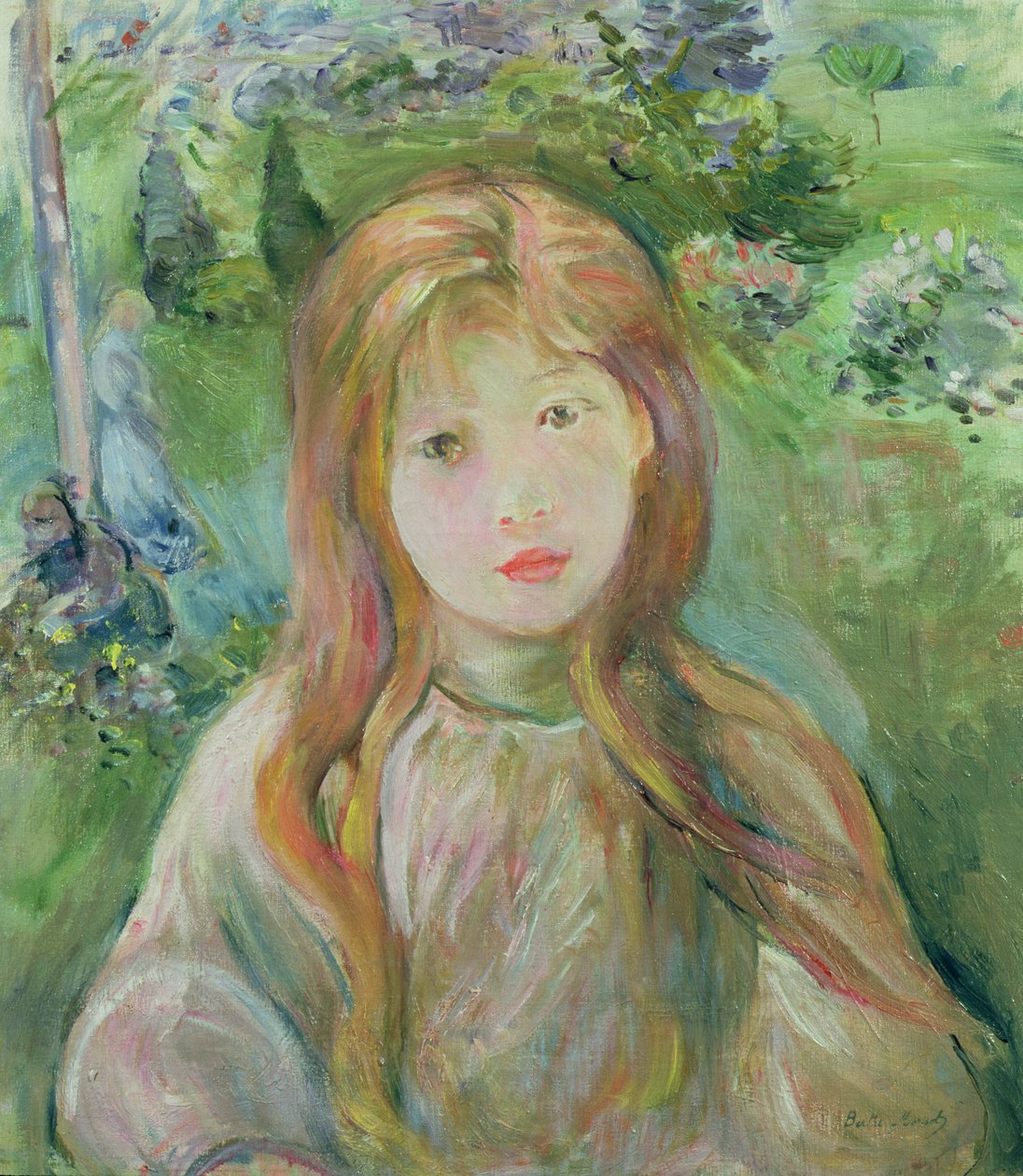 Holčička v Mesnilu, 1892 od Berthe Morisot