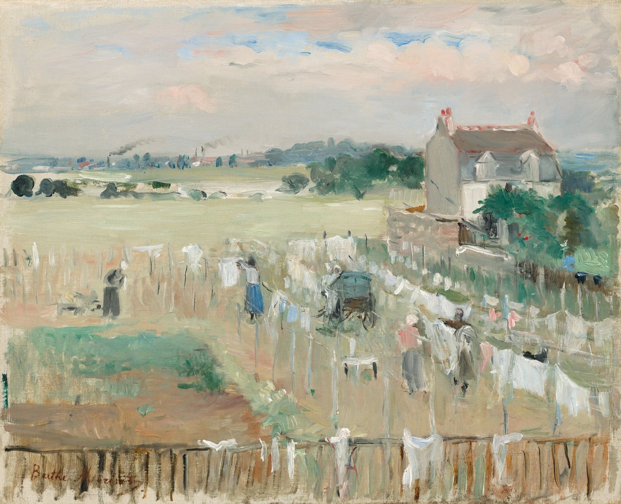 Laundress Percher od Berthe Morisot