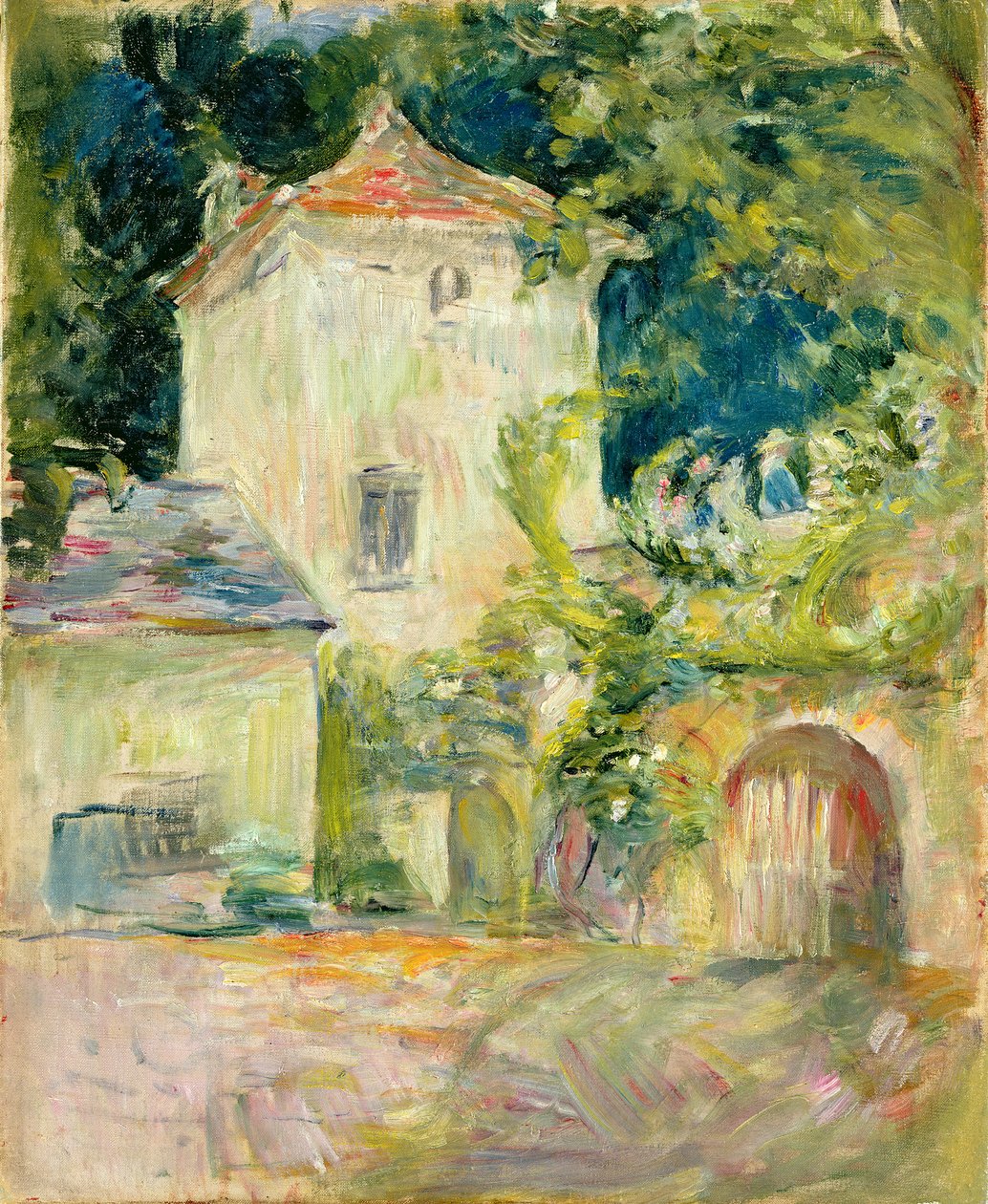 Holubí holub na zámku du Mesnil, Juziers, 1892 od Berthe Morisot