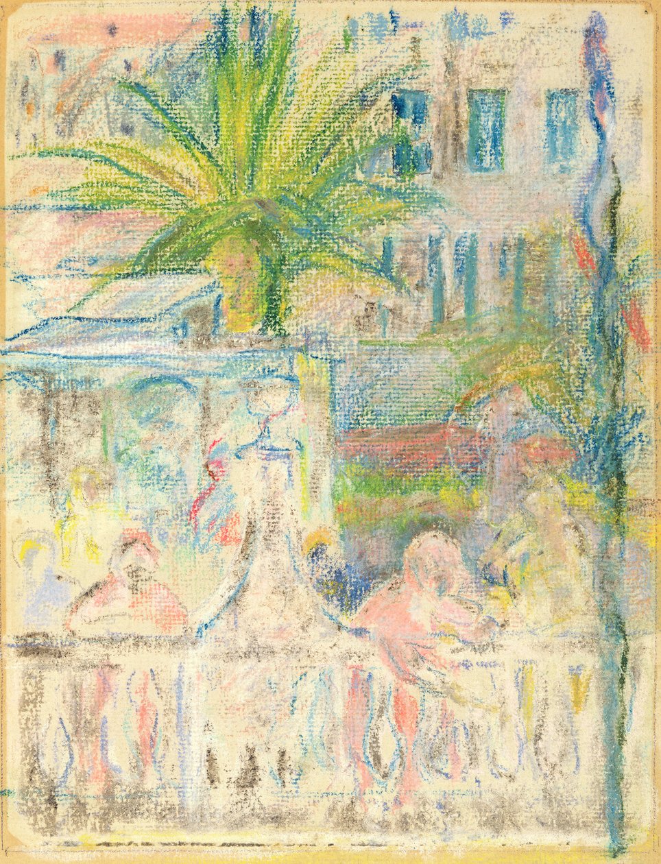 Karneval v Nice, 1889 (pastel na papíře) od Berthe Morisot