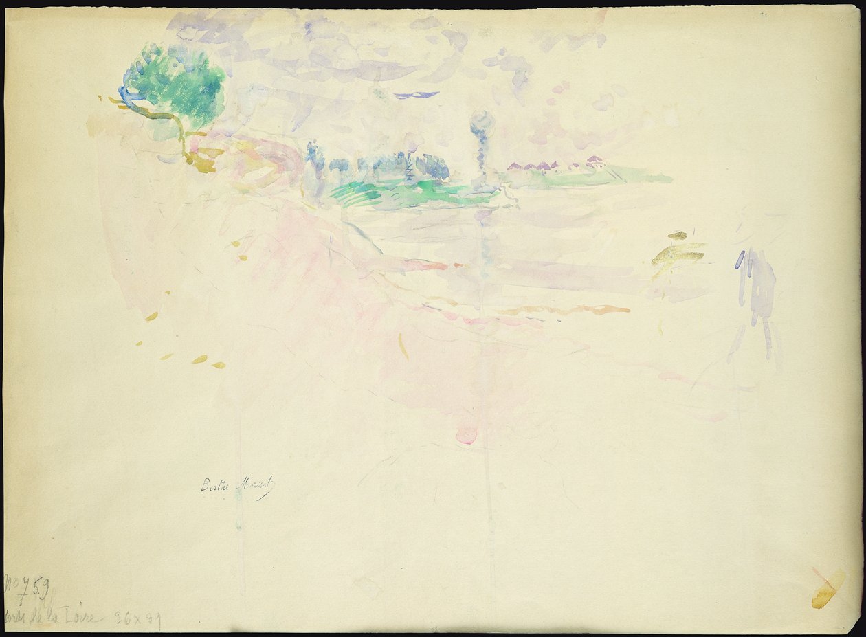 Břehy Loiry, 1887 od Berthe Morisot