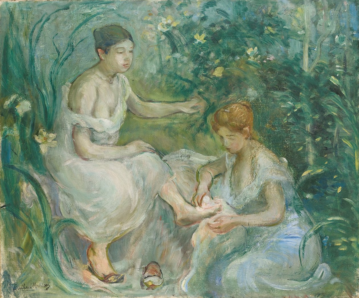 koupel; Bain, 1894 od Berthe Morisot