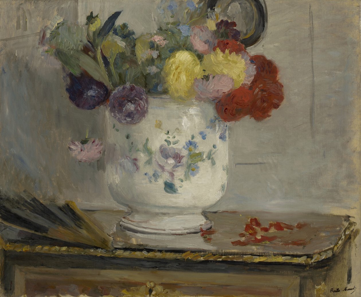 Jiřiny, 1876 od Berthe Morisot