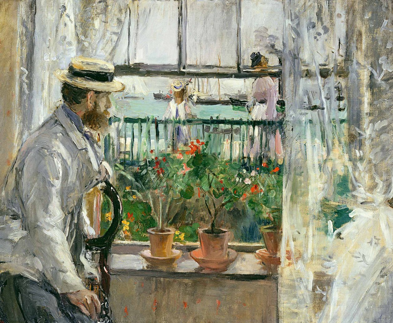 Eugène Manet na Isle of Wight, 1875 od Berthe Morisot