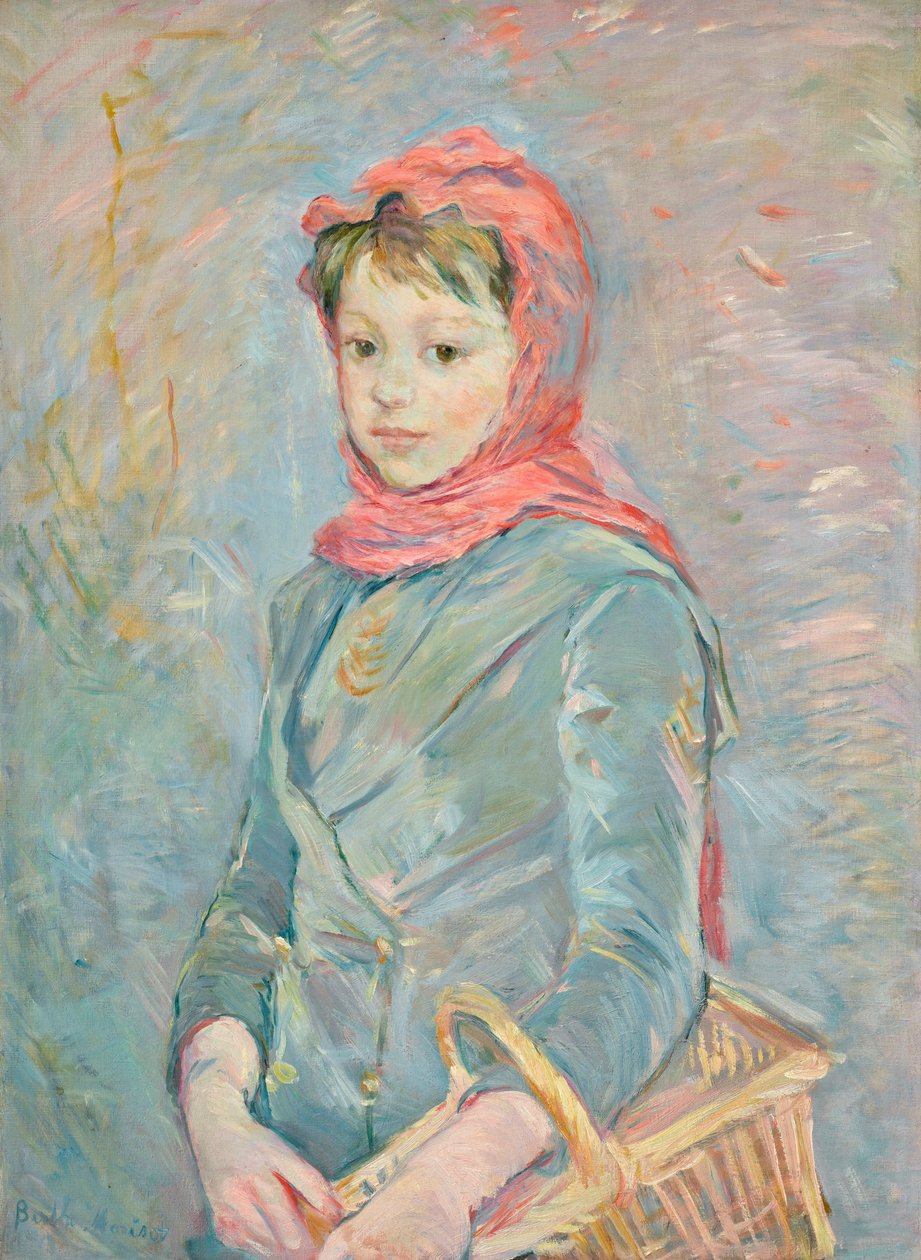 Francouzsky: Fillette portant un panier od Berthe Morisot