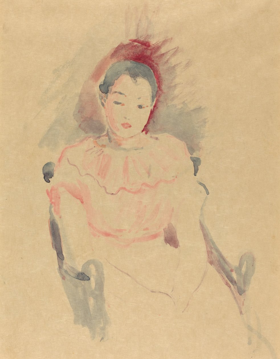 Dívka sedící od Berthe Morisot