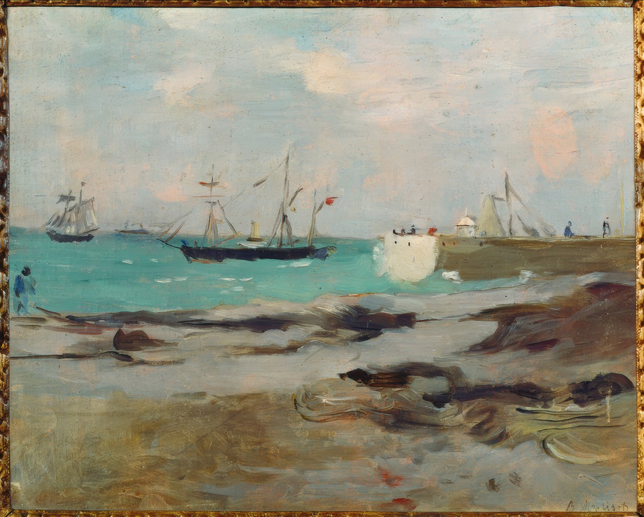 Hafeneinfahrt v Boulogne od Berthe Morisot
