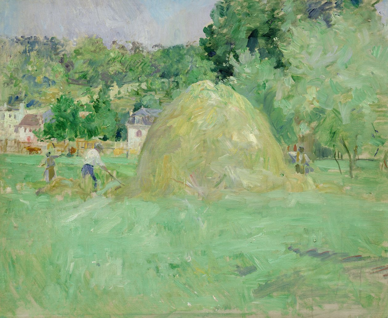 Stohy sena v Bougival, 1883 od Berthe Morisot