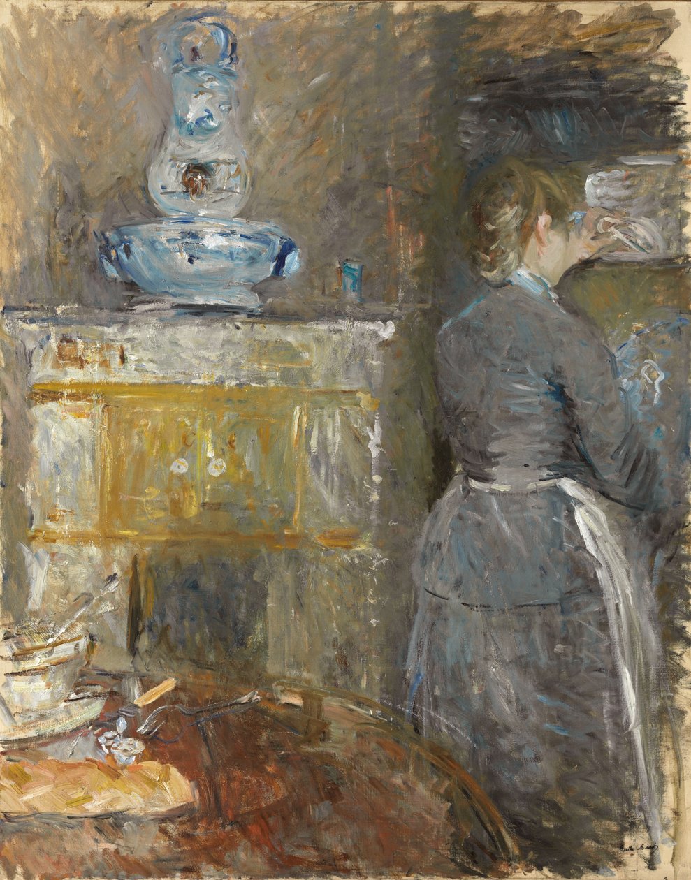 V jídelně; V jídelně, 1880 od Berthe Morisot