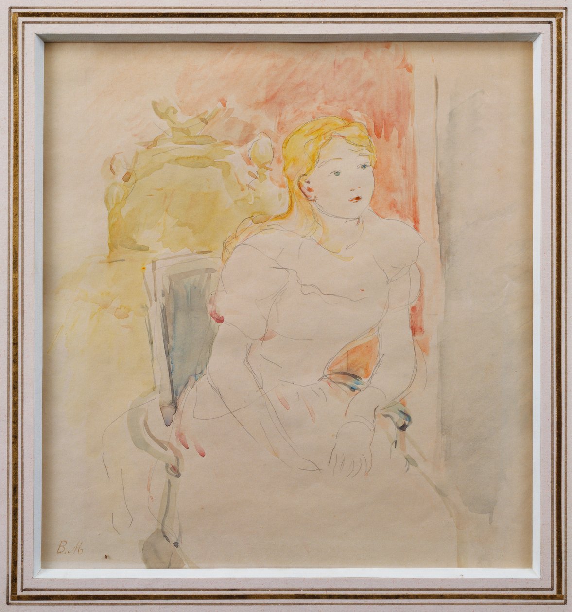 Sedící Julie od Berthe Morisot