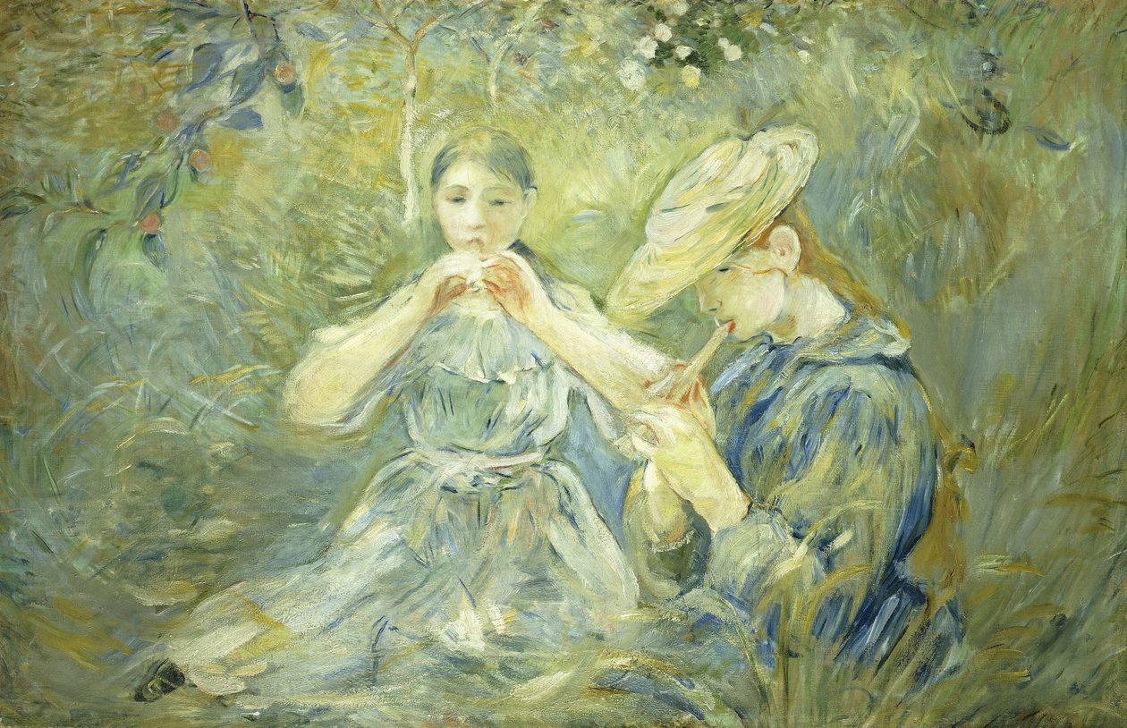 Le Flageolet, 1890 od Berthe Morisot