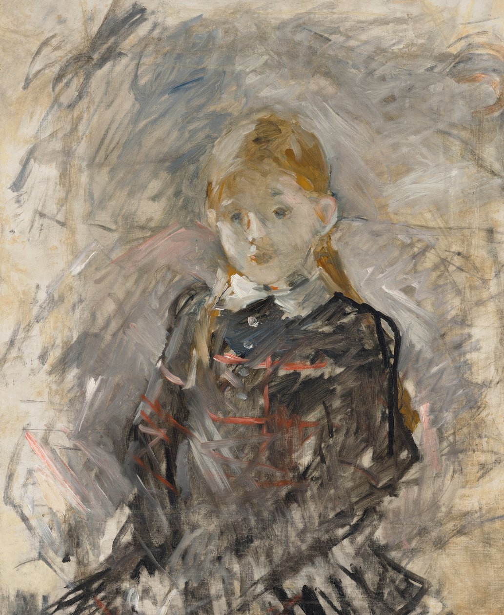 Holčička s blond vlasy od Berthe Morisot