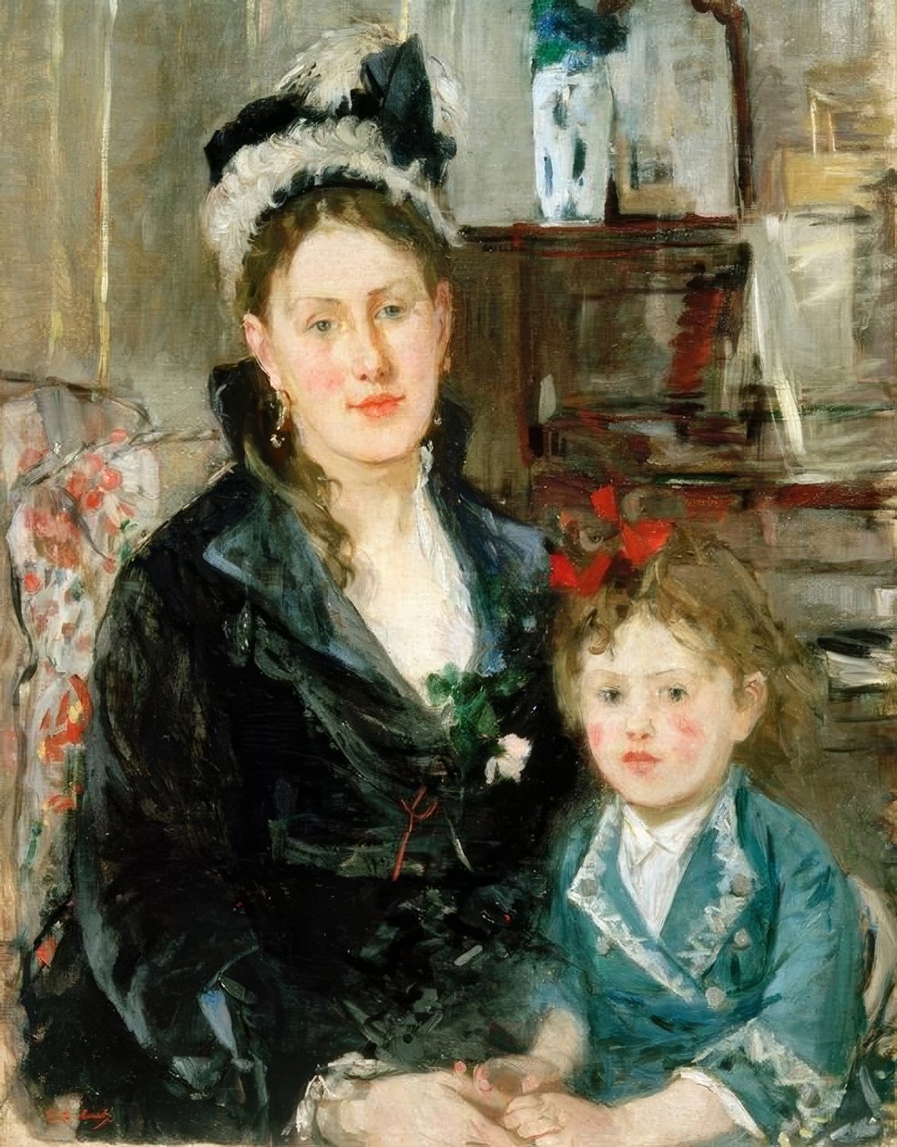 Paní Boursier a její dcera od Berthe Morisot