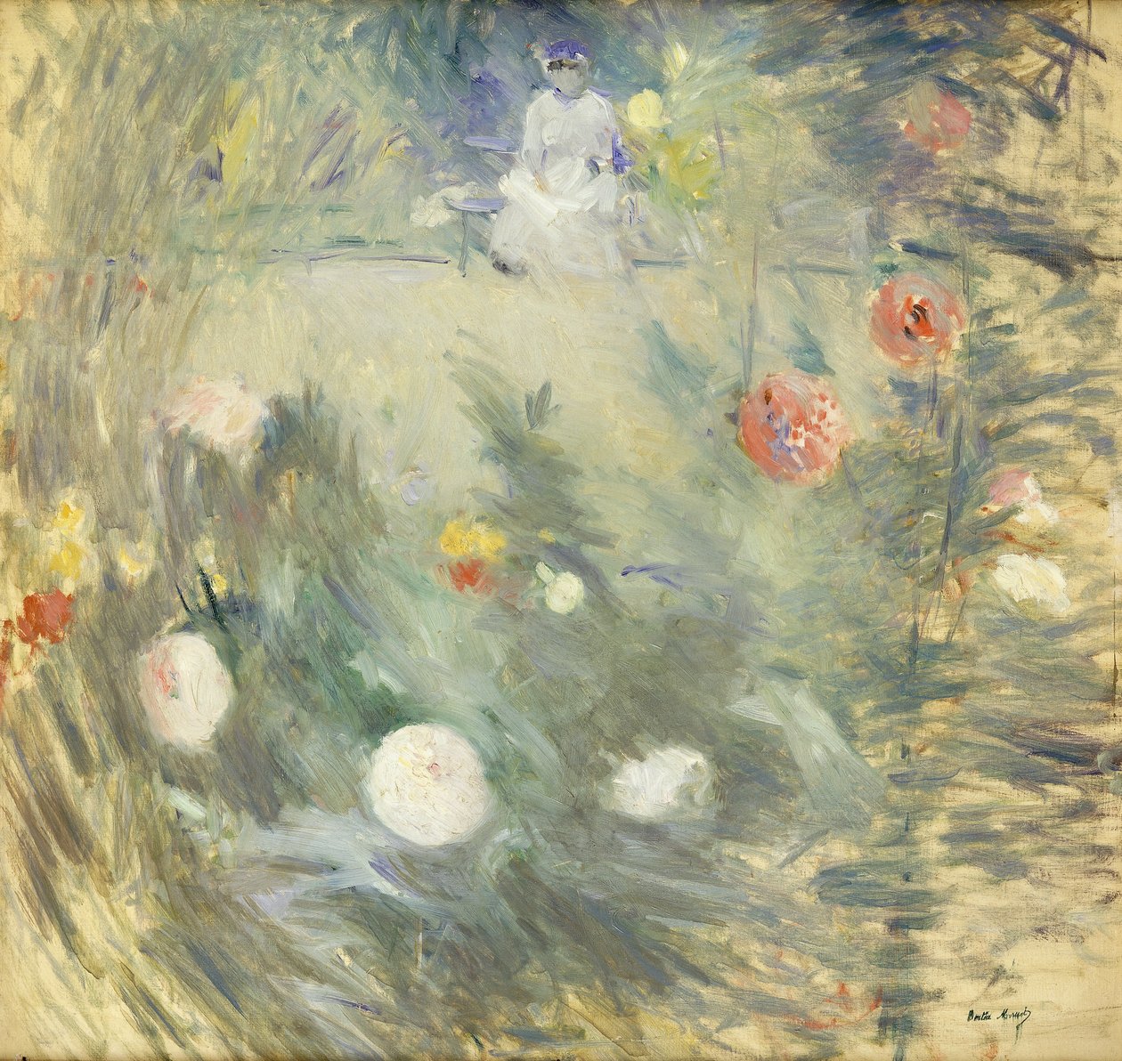 Chůva na konci zahrady; Sestra na dně zahrady, 1880 od Berthe Morisot