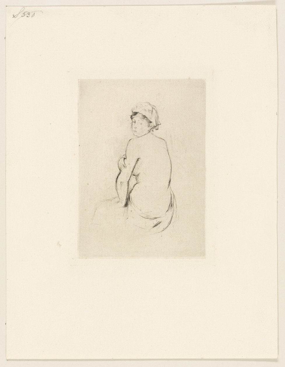 Nahý pohled zezadu od Berthe Morisot