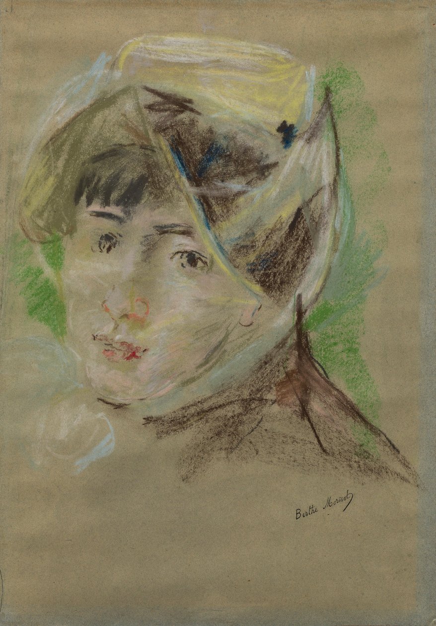 Portrét dívky se závojem (Jeanne Pontillon) od Berthe Morisot