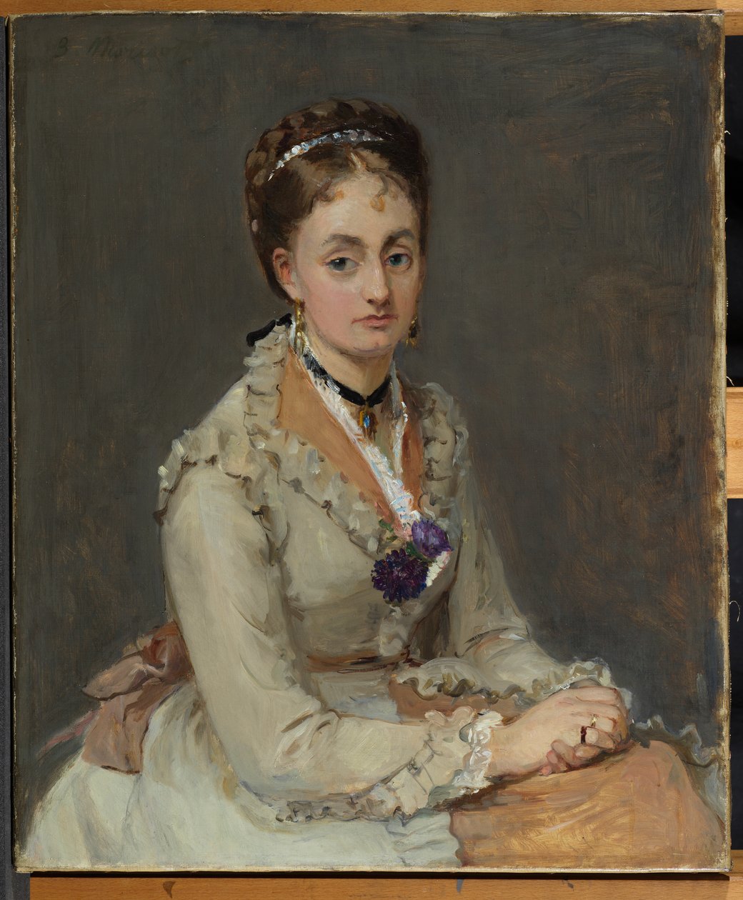 Portrét sestry umělců, paní Edma Pontillon, c.1872-75 od Berthe Morisot
