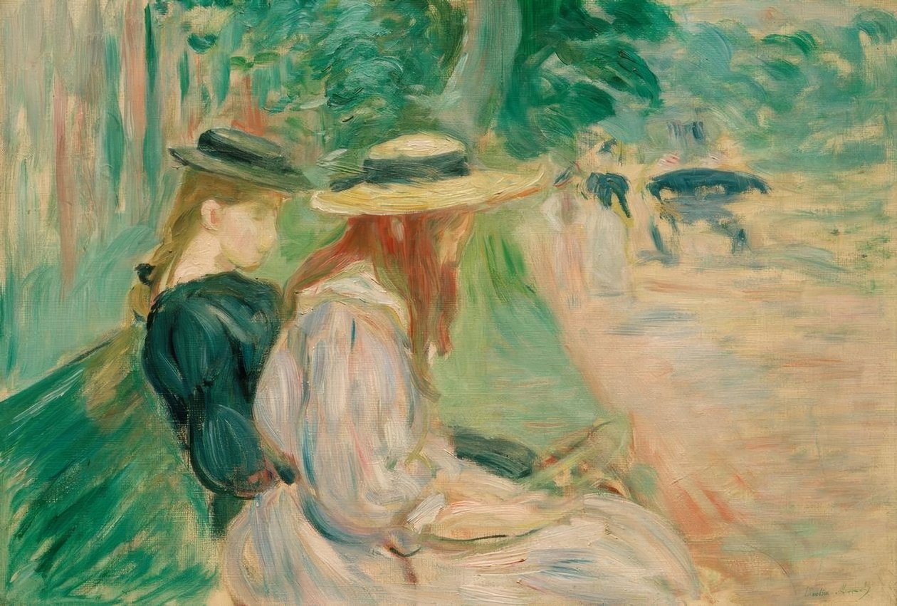 Na lavičce v Bois de Boulogne od Berthe Morisot