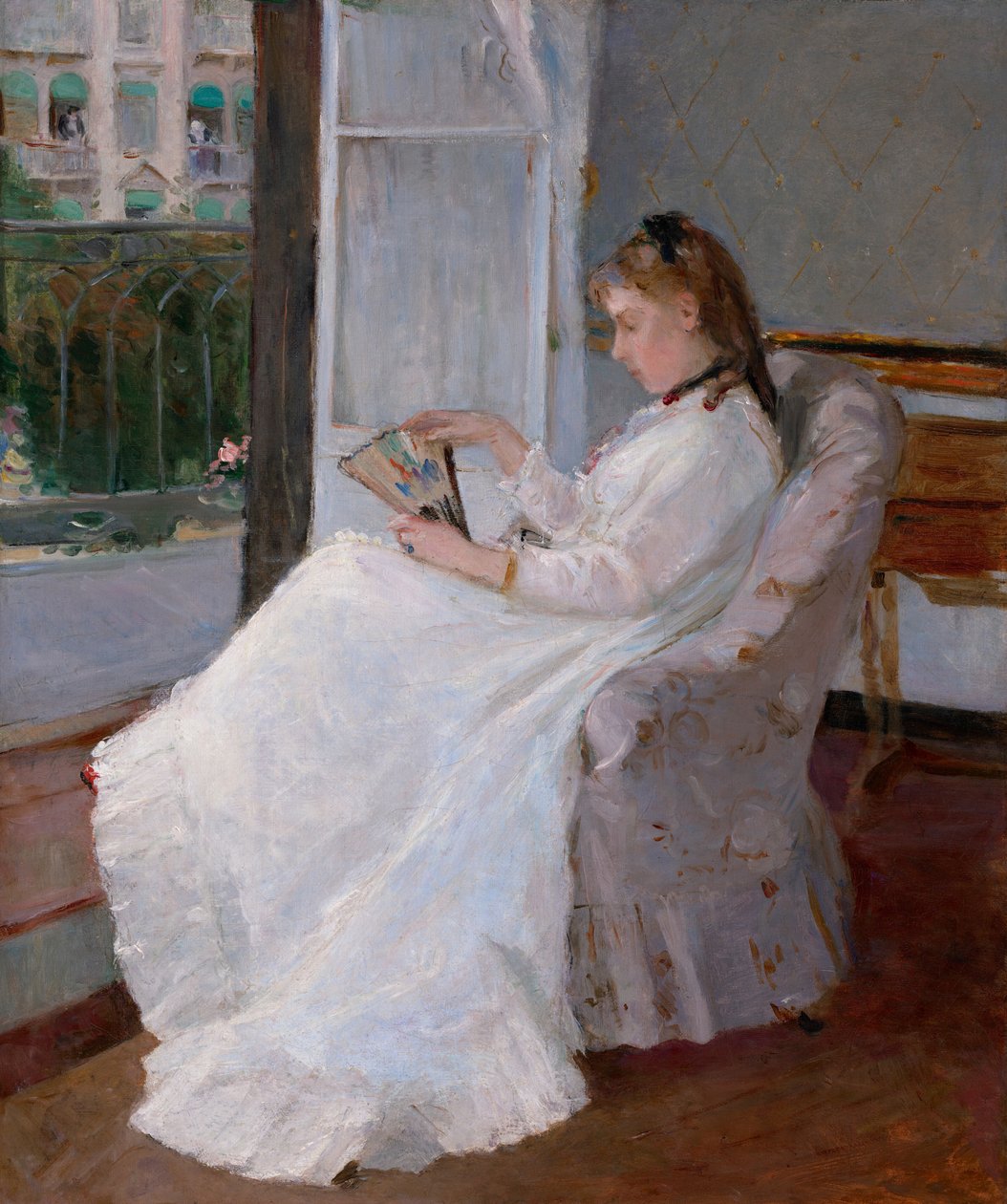 Umělcova sestra u okna od Berthe Morisot
