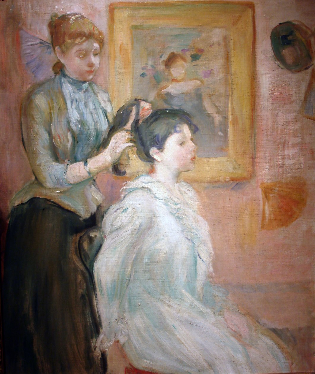The Coiffure (olej na plátně) od Berthe Morisot