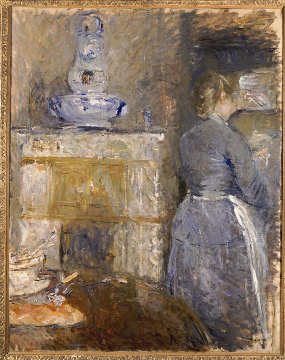Jídelna rodiny Rouart, Avenue d"Eylau, 1880 od Berthe Morisot