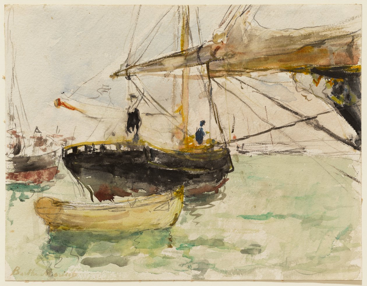 Příď jachty od Berthe Morisot