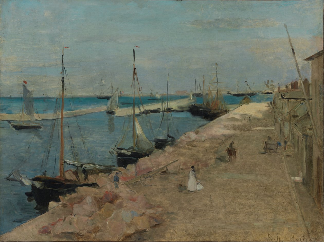 Přístav v Cherbourgu od Berthe Morisot