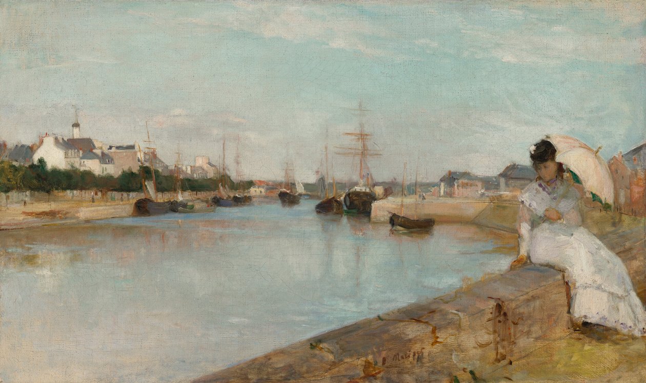 Přístav v Lorientu od Berthe Morisot