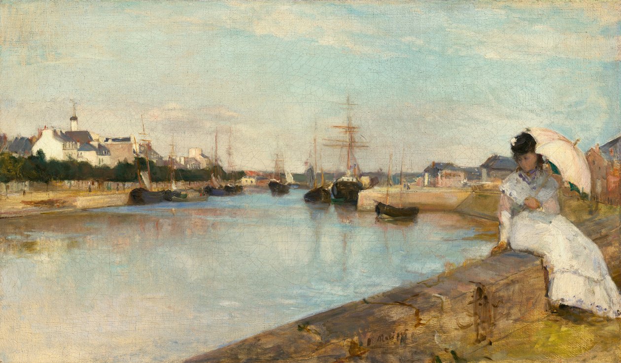 Přístav v Lorientu, 1869. od Berthe Morisot