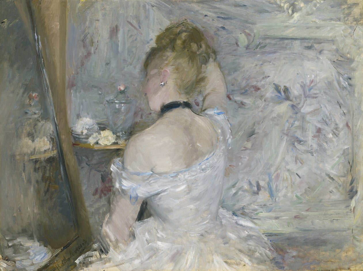 Žena na její toaletě od Berthe Morisot