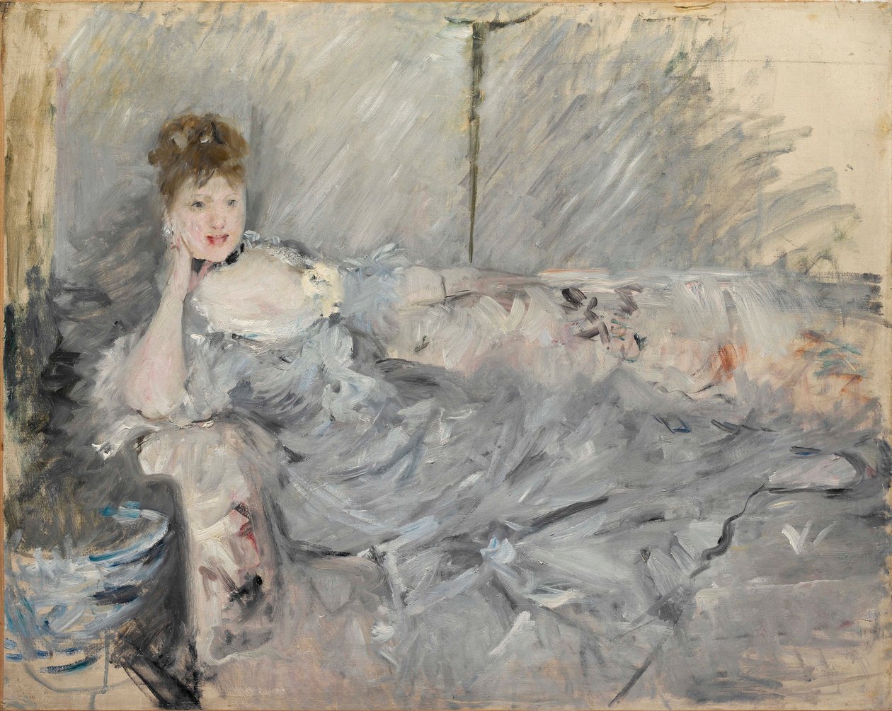 Žena v šedém ležící, 1879. od Berthe Morisot